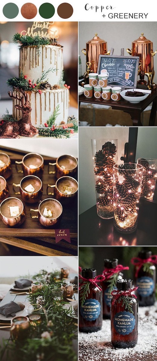 copper-and-greenery-winter-wedding-colors