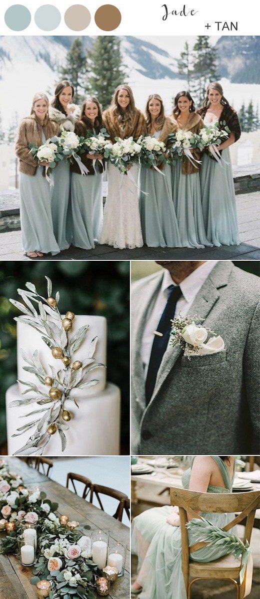 jade-green-and-tan-winter-wedding-color-ideas